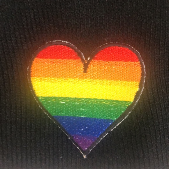 Pride Flag Patch Beanie - Picture 2 of 3